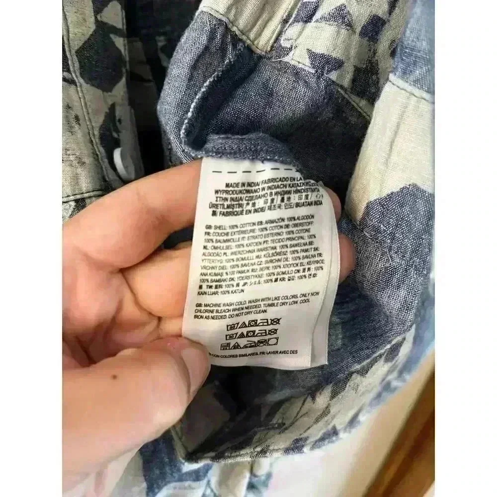 Vans Women's Morro Coveralls Jumpsuit Blue Patchwork Brand Size XS NWT - Picture 4 of 6